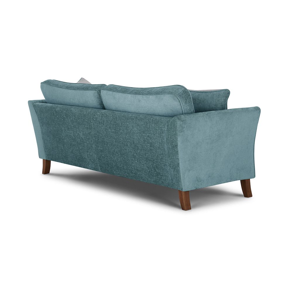 Odette 4 Seater High Back Sofa in Adele Jade Fabric 3