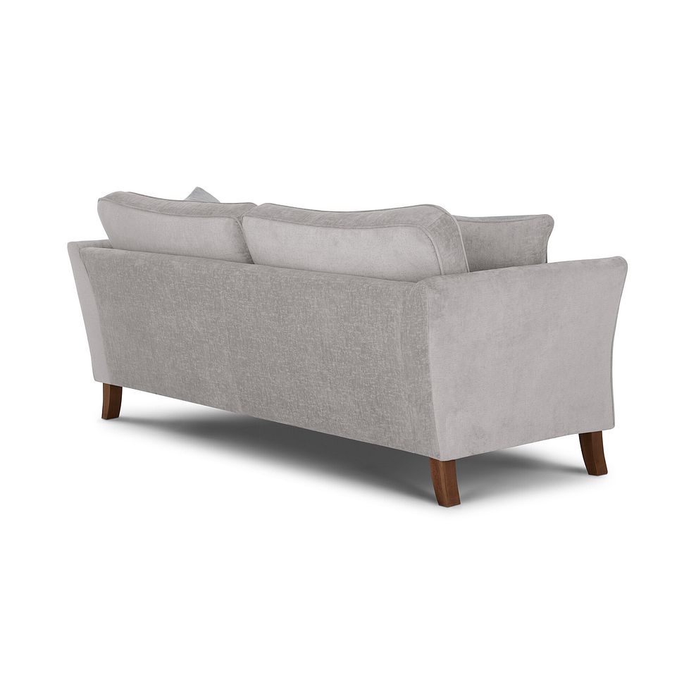 Odette 4 Seater High Back Sofa in Adele Stone Fabric 5