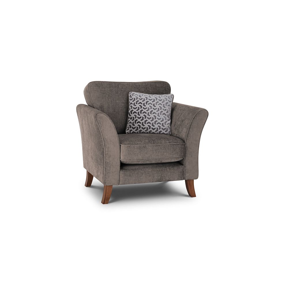 Odette Armchair in Adele Biscuit Fabric Thumbnail 1