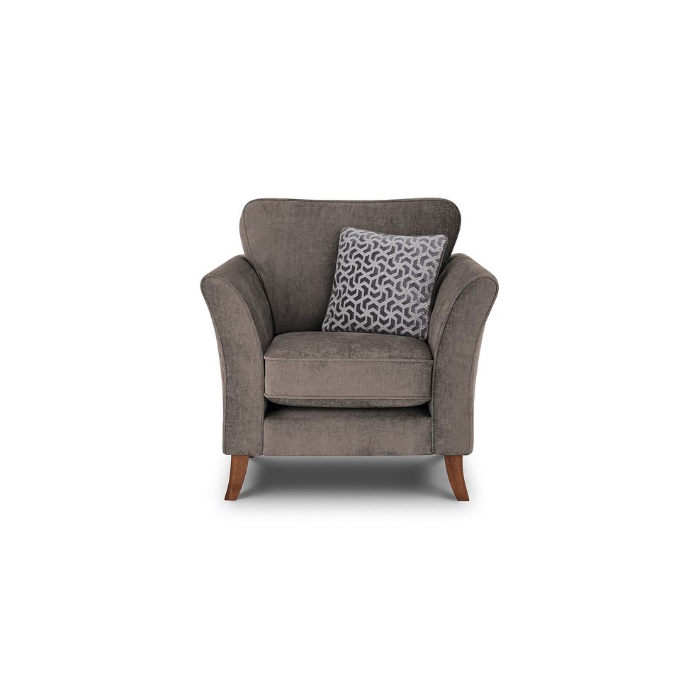 Odette Armchair in Adele Biscuit Fabric 2