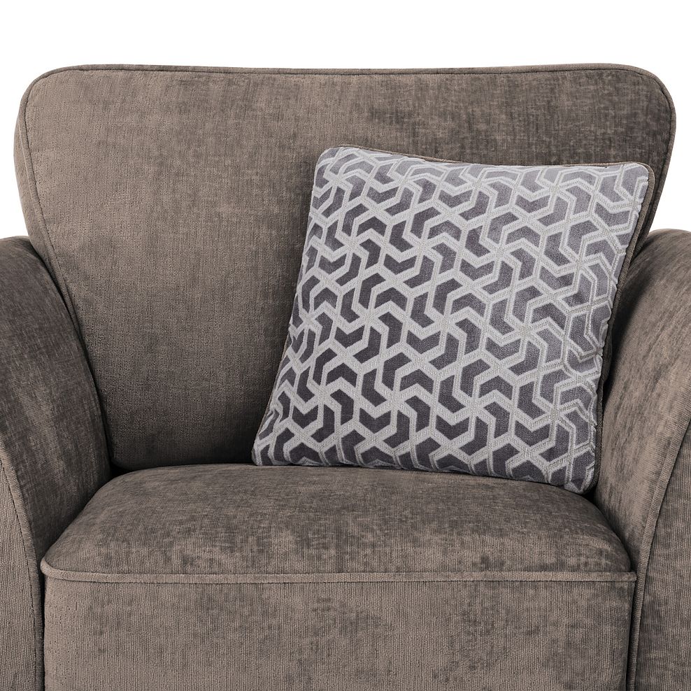 Odette Armchair in Adele Biscuit Fabric 7