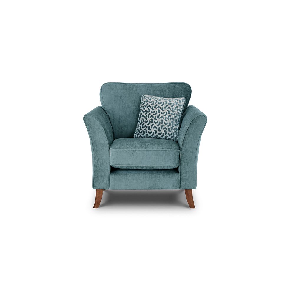 Odette Armchair in Adele Jade Fabric Thumbnail 2