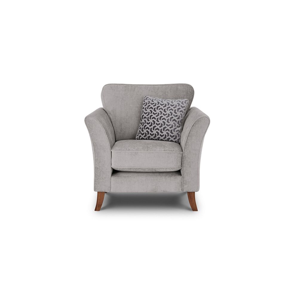 Odette Armchair in Adele Stone Fabric 4