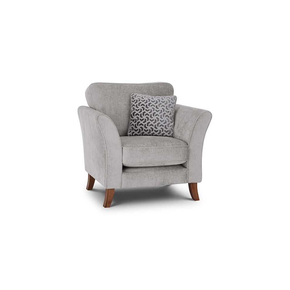 Odette Armchair in Adele Stone Fabric 3