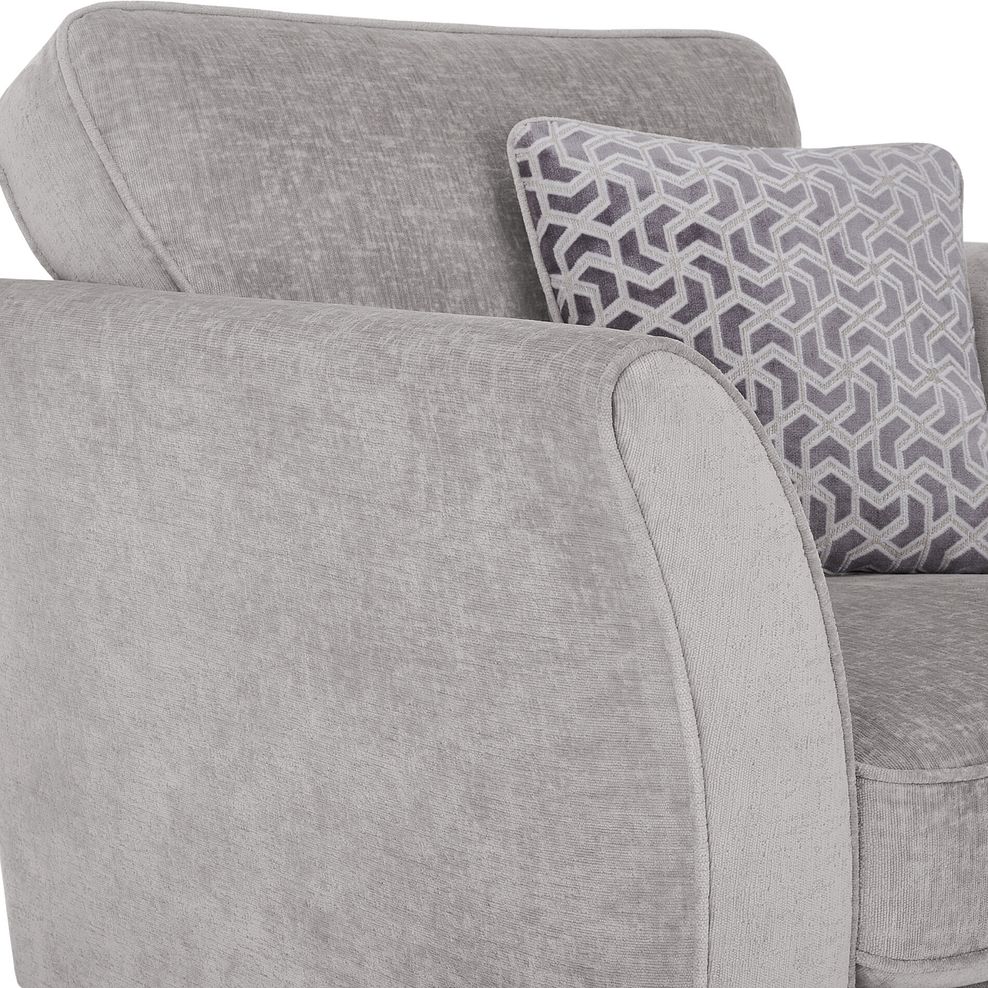 Odette Armchair in Adele Stone Fabric 7