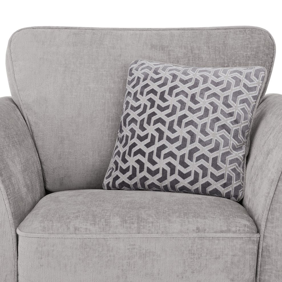 Odette Armchair in Adele Stone Fabric 9