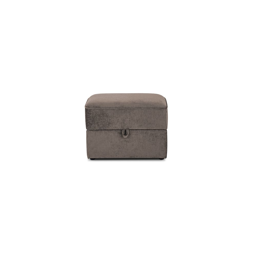 Odette Storage Footstool in Adele Biscuit Fabric 3