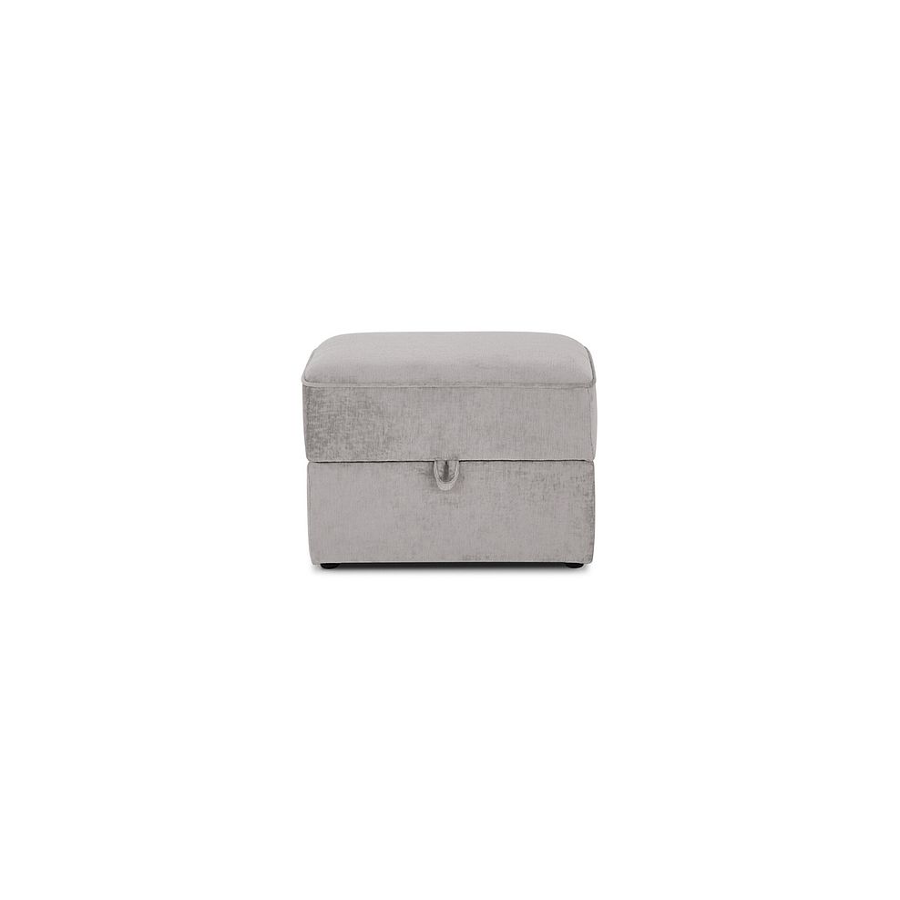 Odette Storage Footstool in Adele Stone Fabric 5