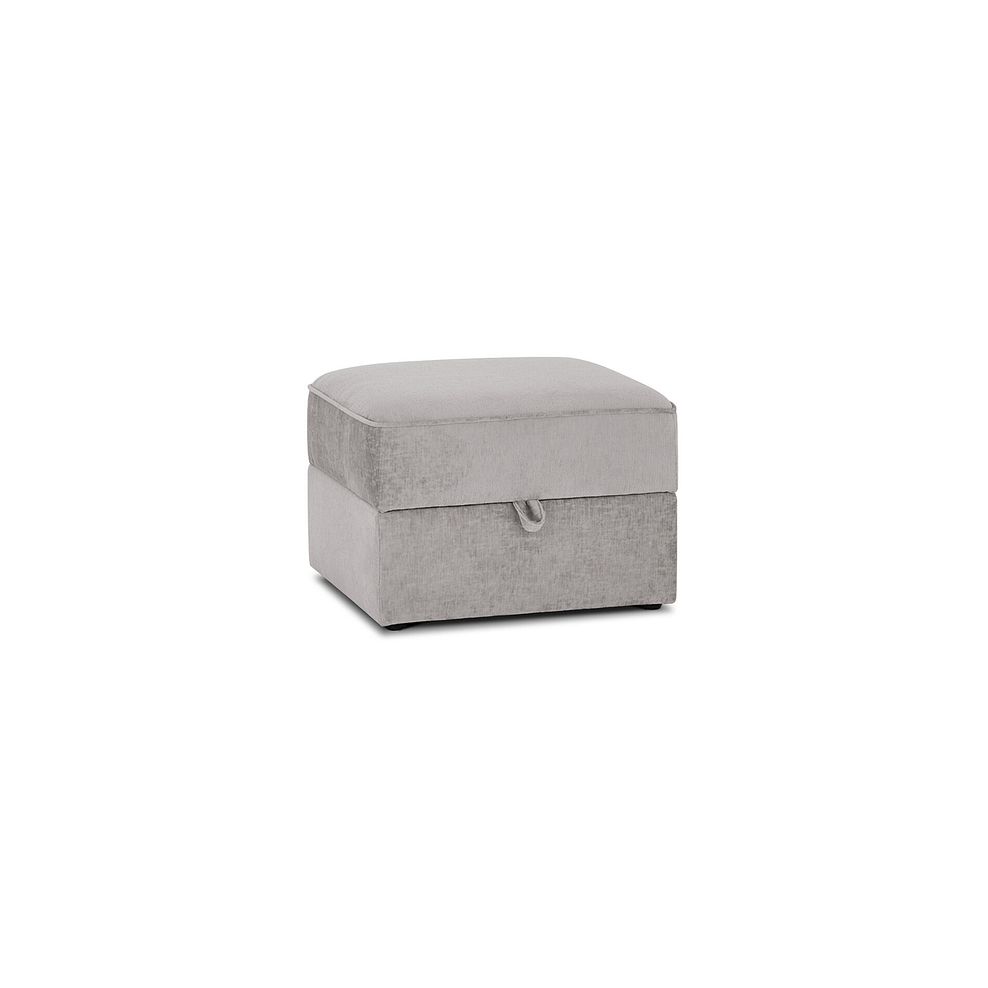 Odette Storage Footstool in Adele Stone Fabric 3