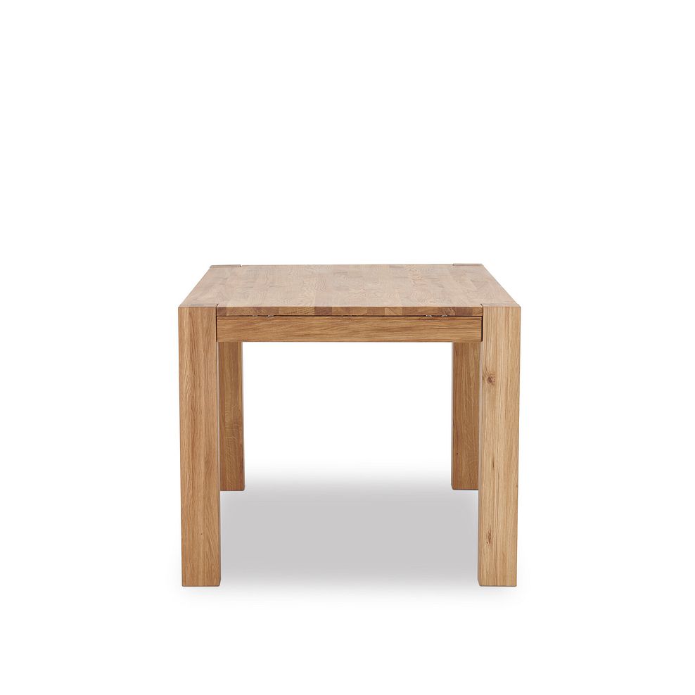 Ontario European Oak Dining Table + 4 Harper Chairs in Stone Fabric + 1 Ontario Bench 7