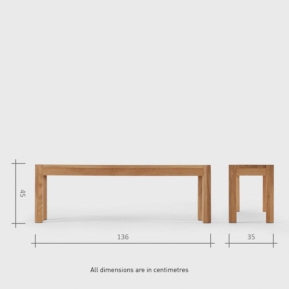 Ontario European Oak Dining Table + 4 Harper Chairs in Stone Fabric + 1 Ontario Bench 18