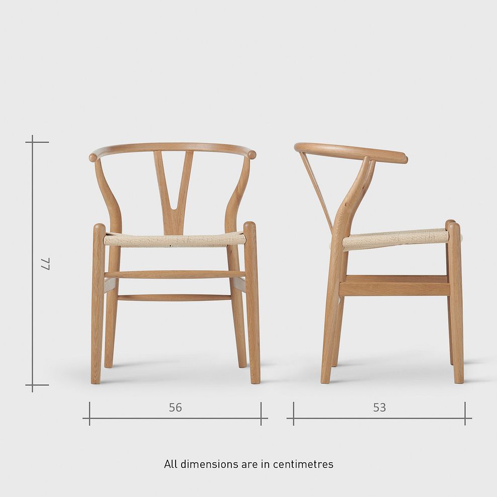 Ontario European Oak Dining Table 160cm + 4 Lars Dining Chair in Natural Oak with Natural Seat 18