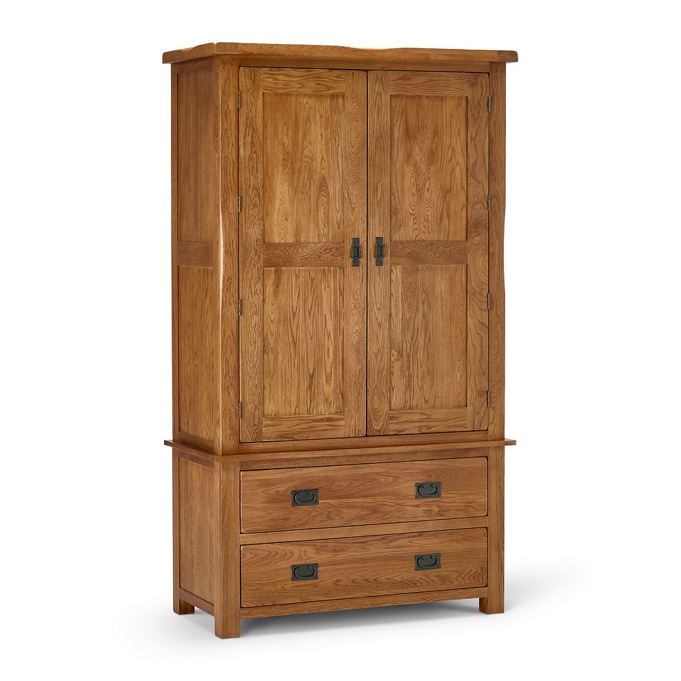 Original Rustic Solid Oak Large Larder 6