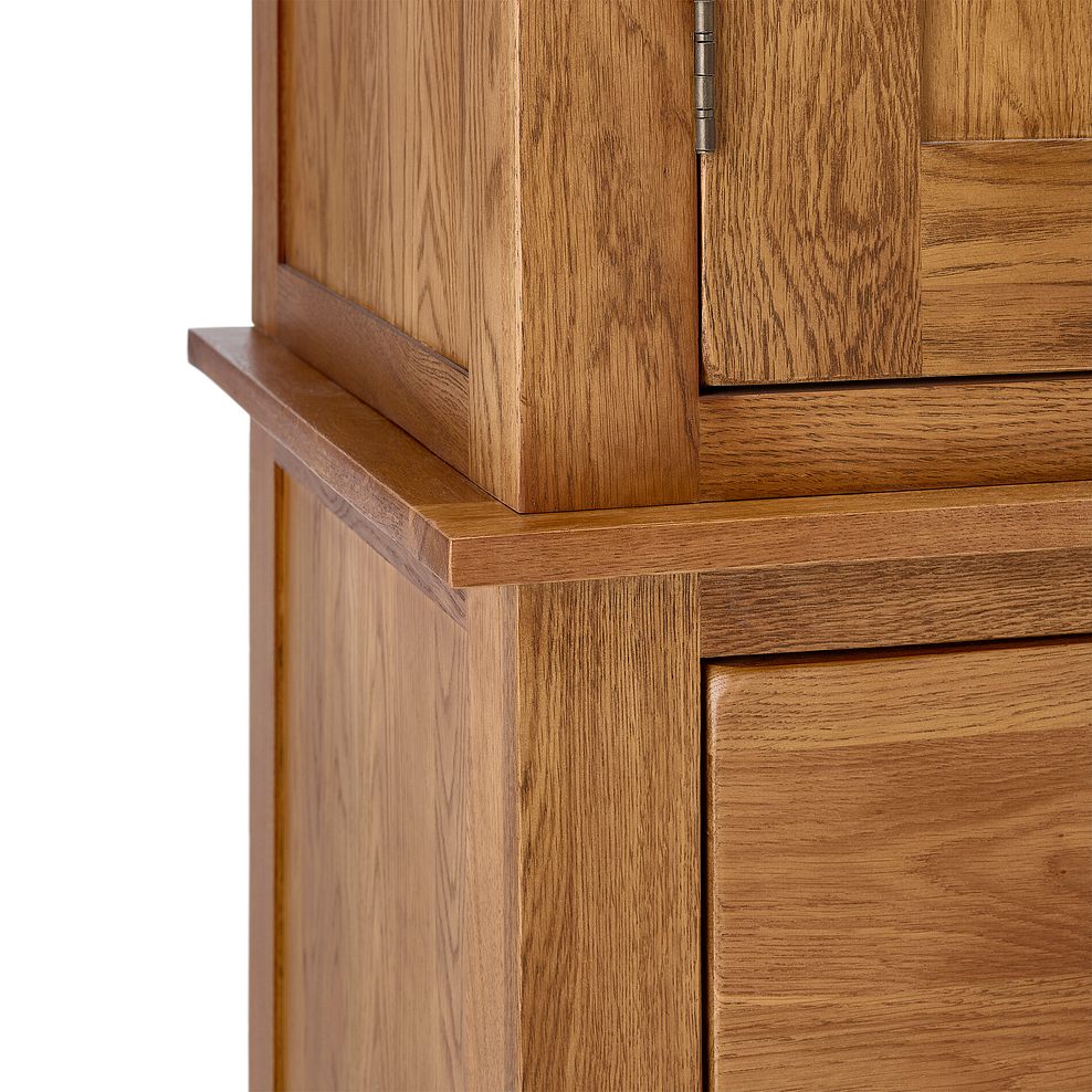 Original Rustic Solid Oak Large Larder 12