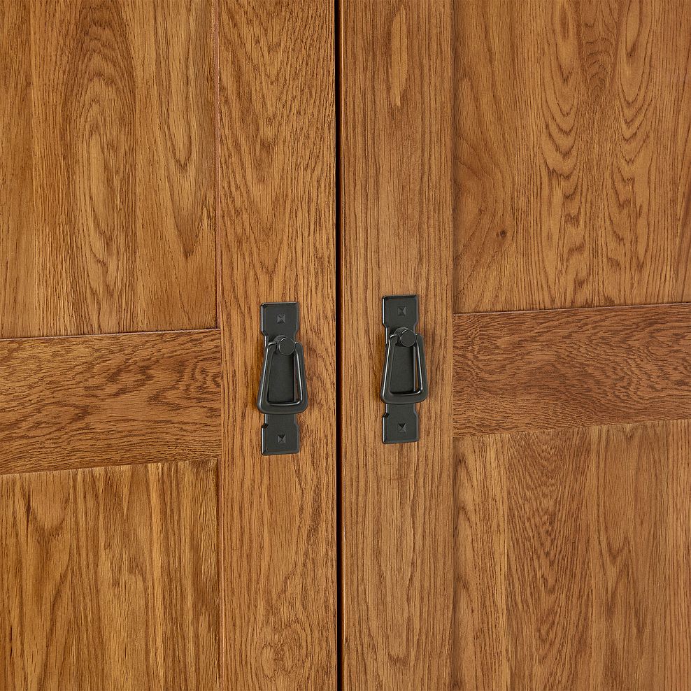 Original Rustic Solid Oak Large Larder 14