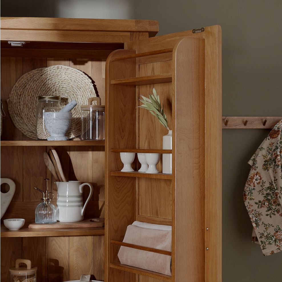 Original Rustic Solid Oak Large Larder 4