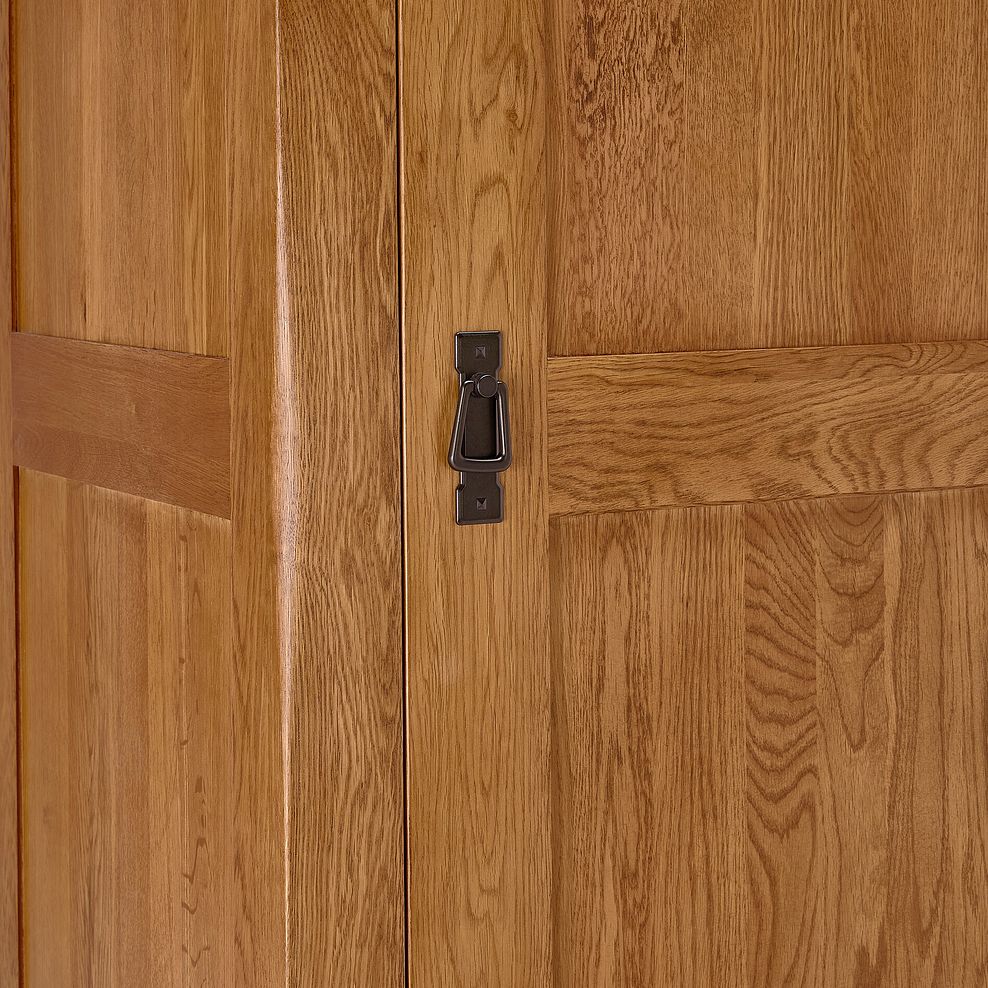 Original Rustic Solid Oak Small Larder 12