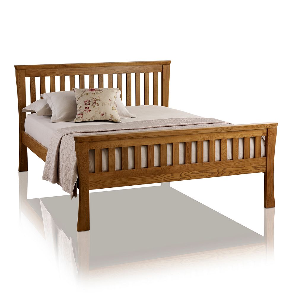 Orrick Rustic Solid Oak 4ft 6" Double Bed 1