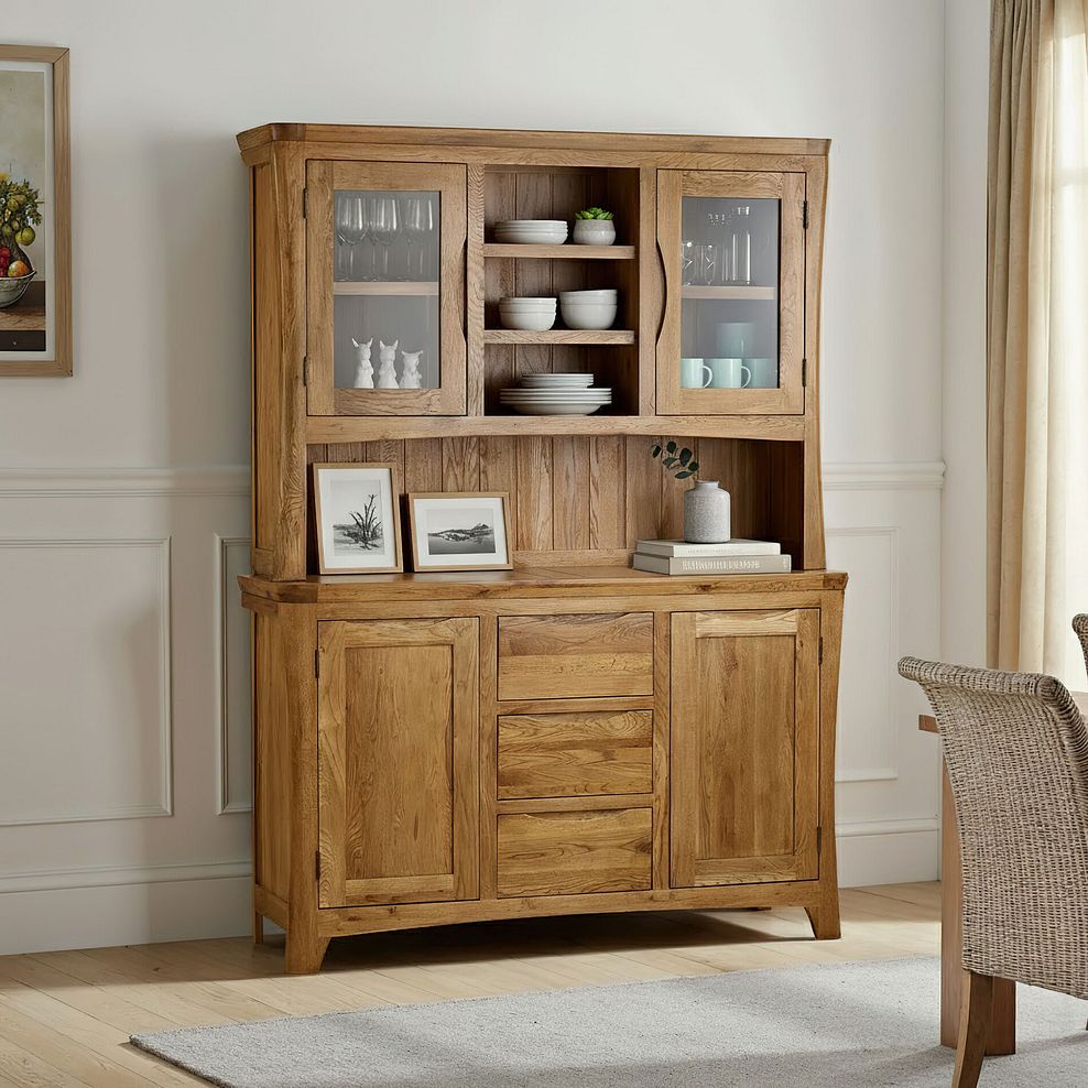 Orrick Rustic Solid Oak Large Dresser 6