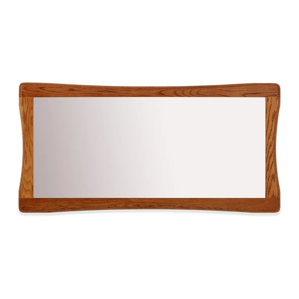Orrick Rustic Solid Oak 1200mm x 600mm Wall Mirror 2
