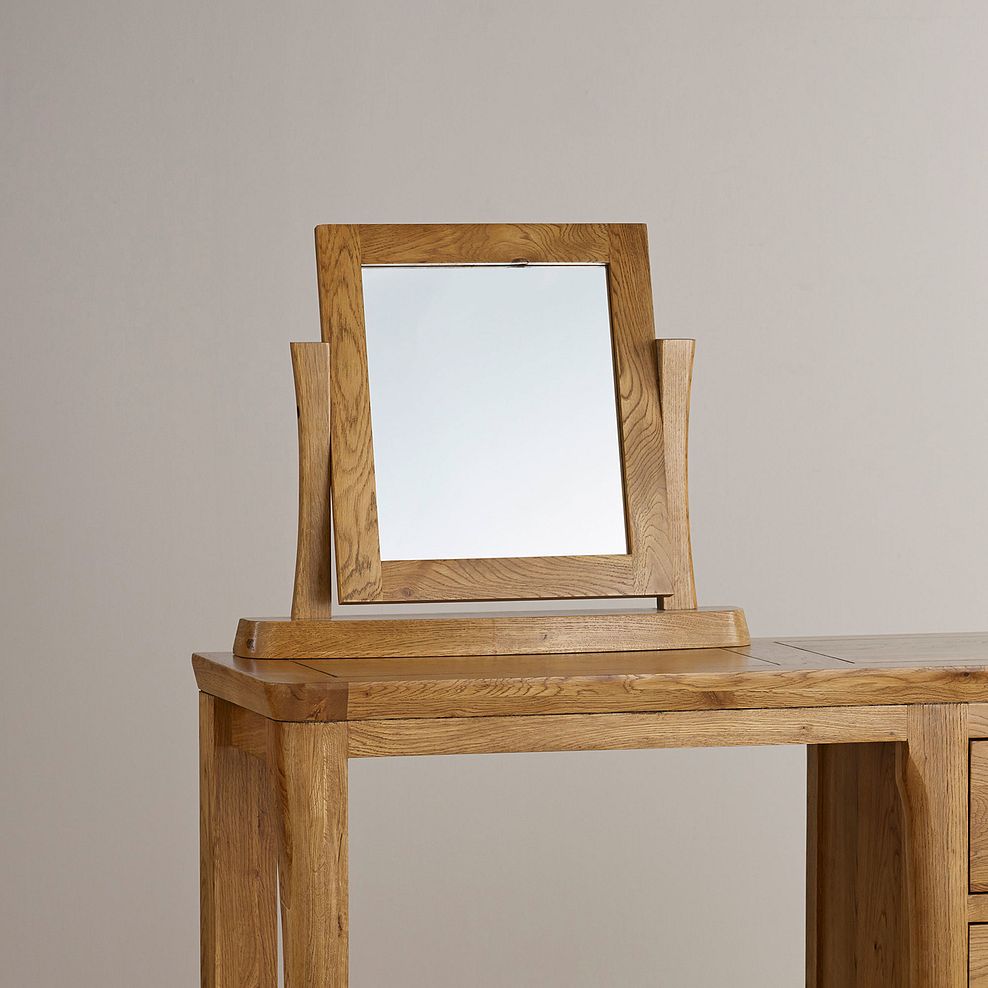 Orrick Rustic Solid Oak Dressing Table Mirror 2