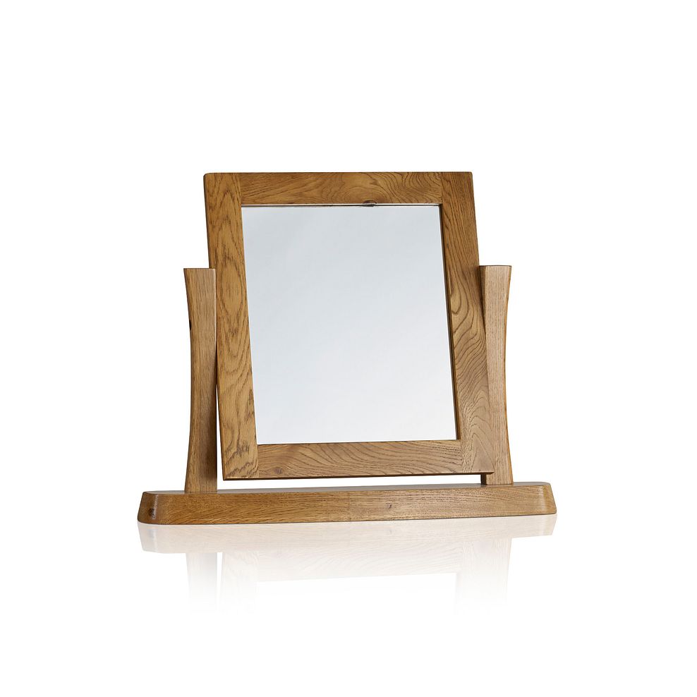 Orrick Rustic Solid Oak Dressing Table Mirror 1