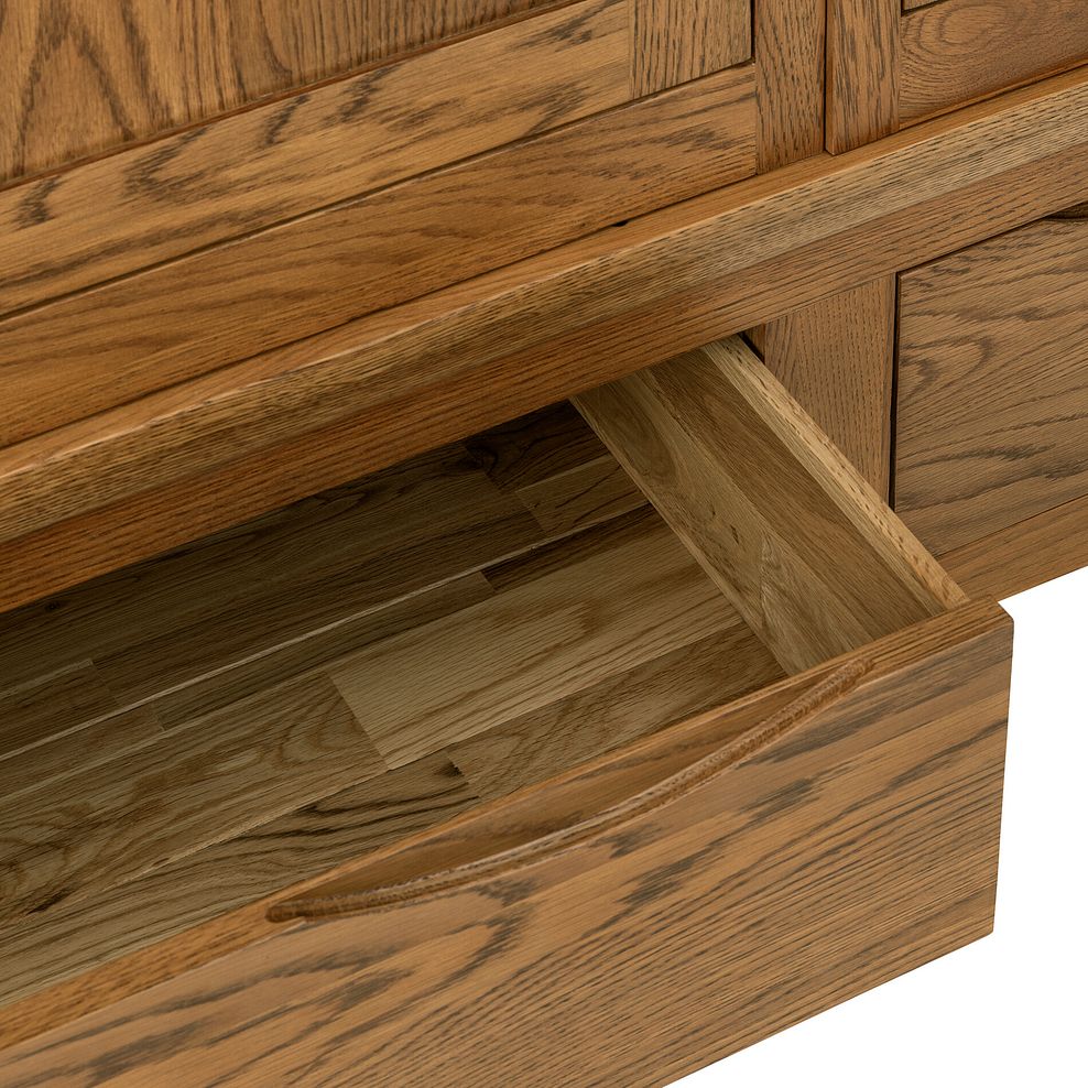 Orrick Rustic Solid Oak Triple Wardrobe 11