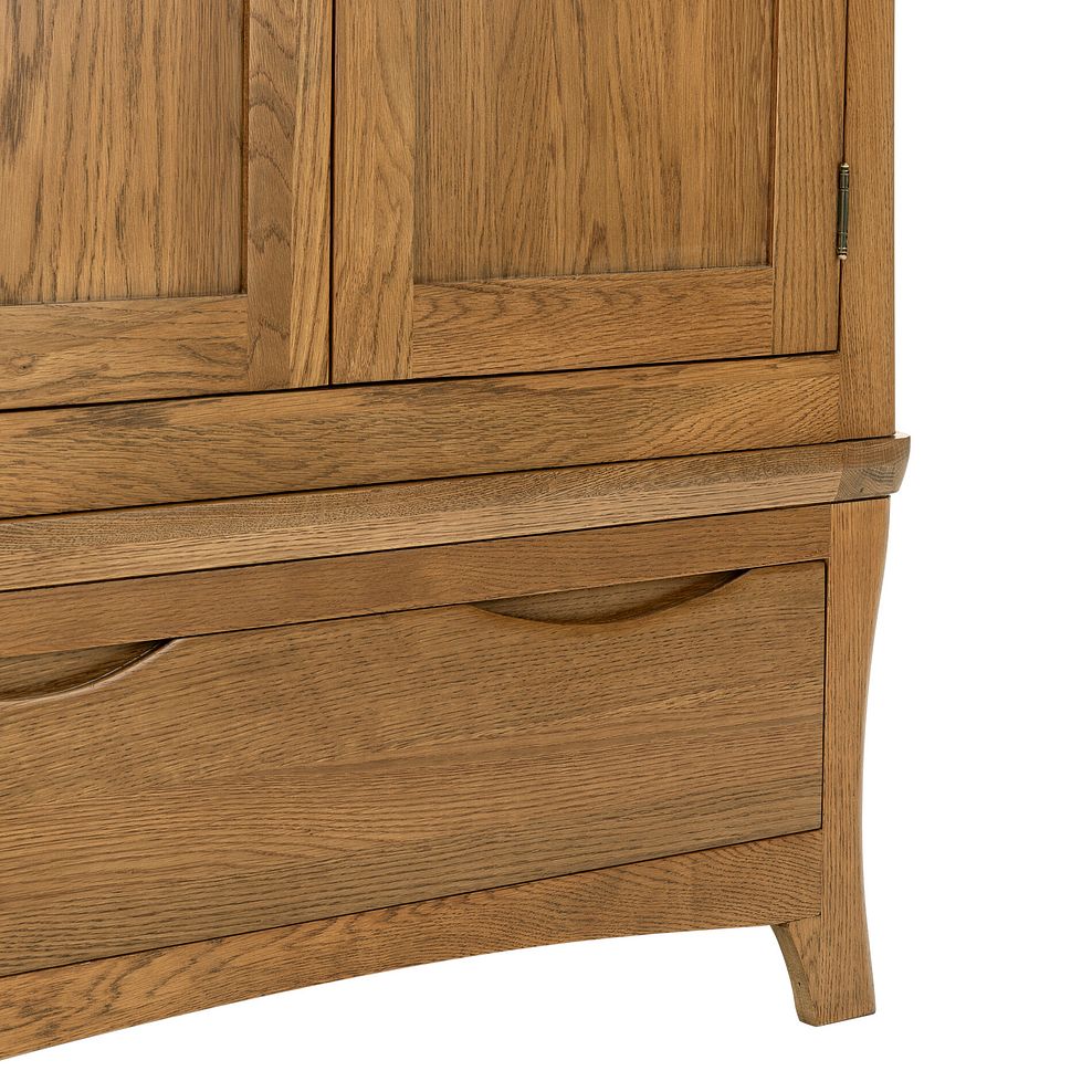 Orrick Rustic Solid Oak Double Wardrobe 5