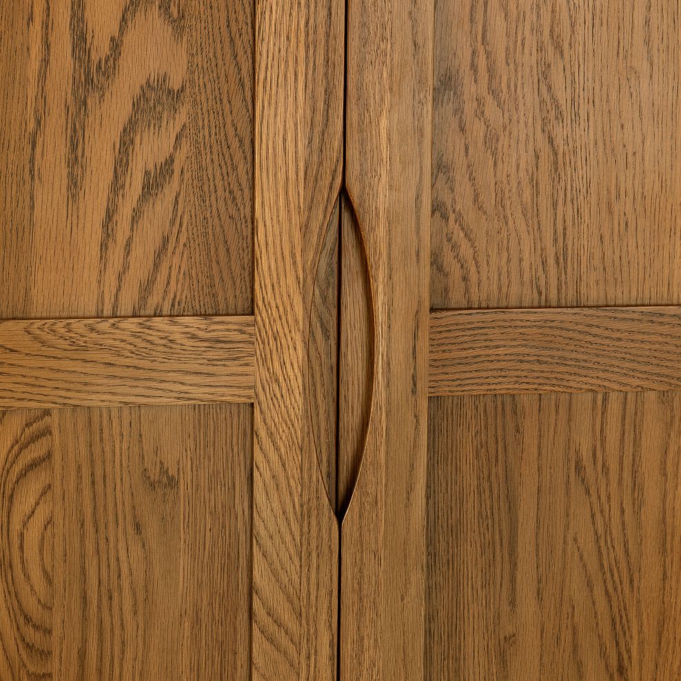 Orrick Rustic Solid Oak Double Wardrobe 6