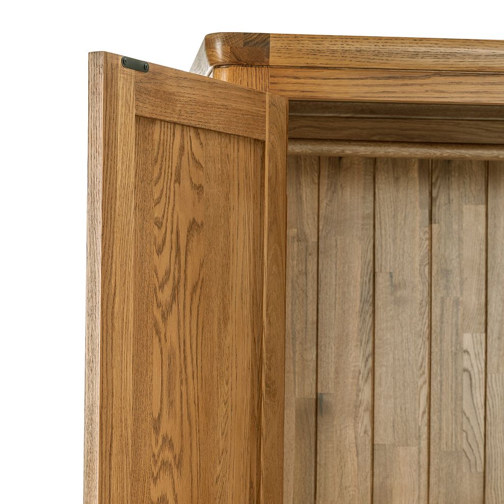 Orrick Rustic Solid Oak Double Wardrobe 8