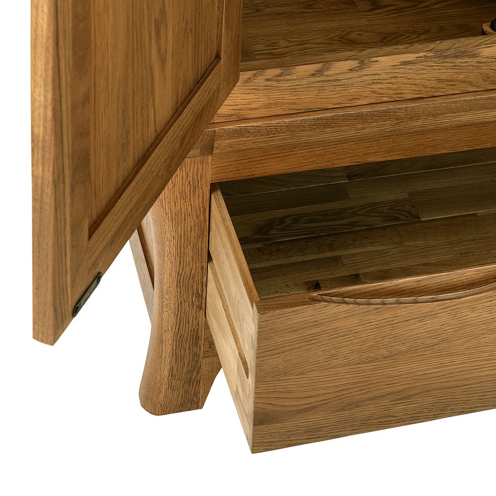 Orrick Rustic Solid Oak Double Wardrobe 10