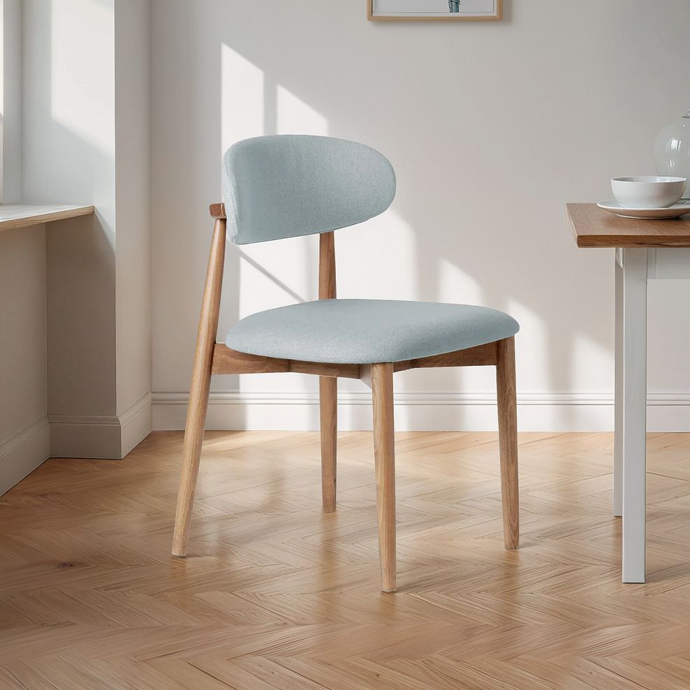 Otis Chair Cloud Grey with Oak Legs   13