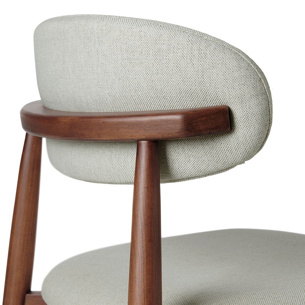 Otis Chair Cool Grey with Walnut Stained Beech Legs  8