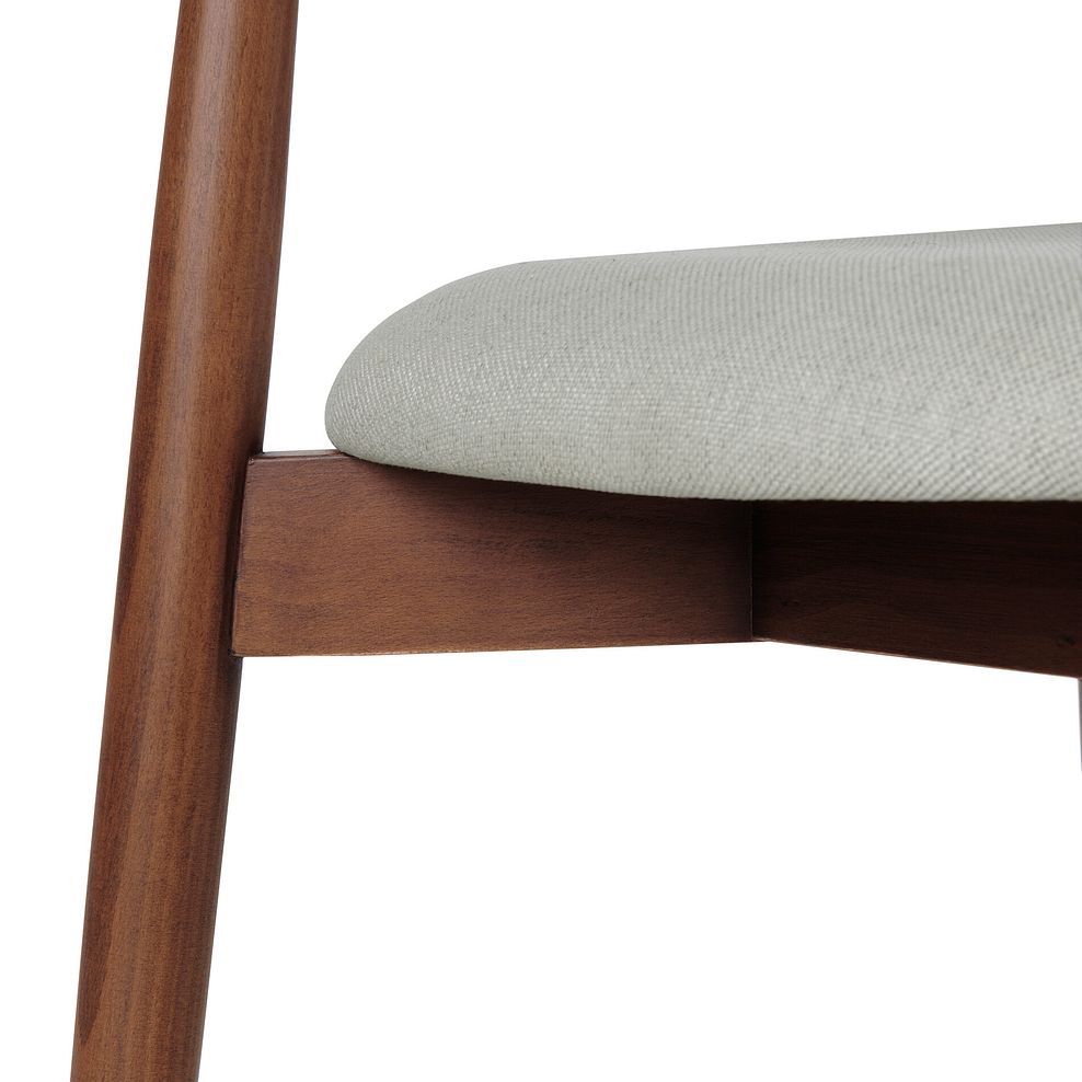 Otis Chair Cool Grey with Walnut Stained Beech Legs  9