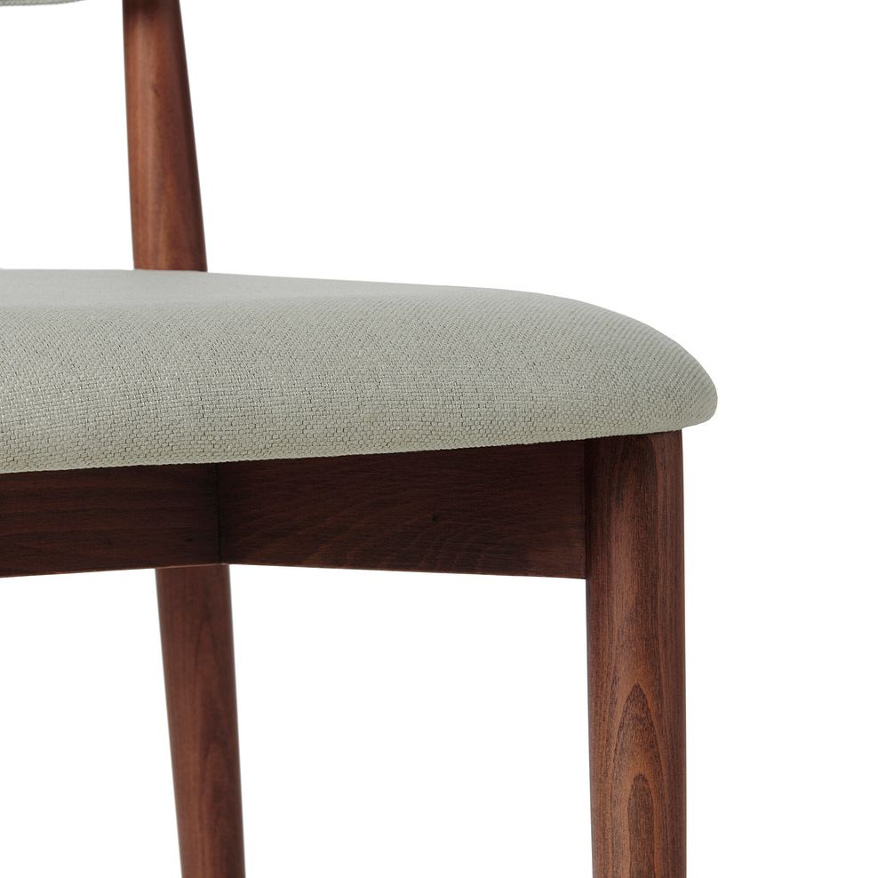 Otis Chair Cool Grey with Walnut Stained Beech Legs  11