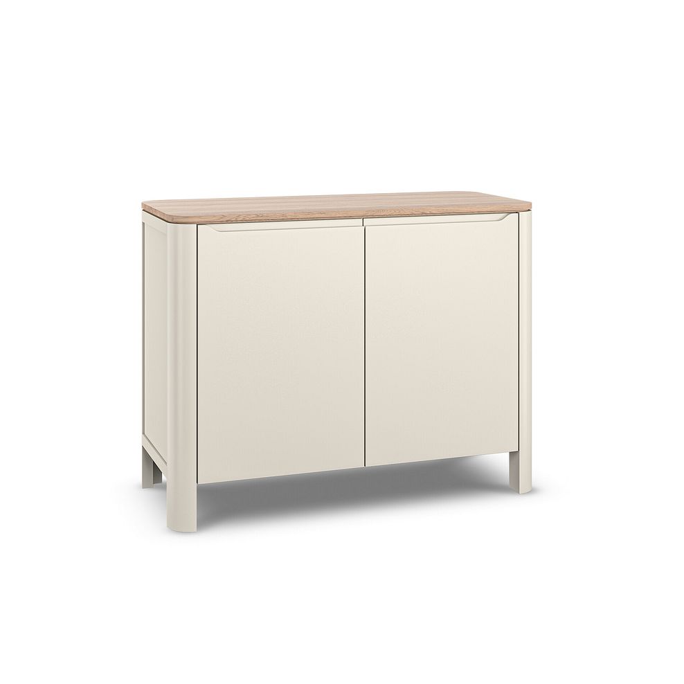 Otto Smoked Oak and Cashmere Painted Small Sideboard 3