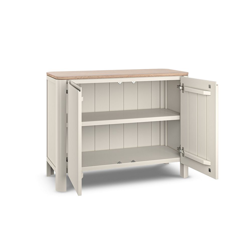 Otto Smoked Oak and Cashmere Painted Small Sideboard 4