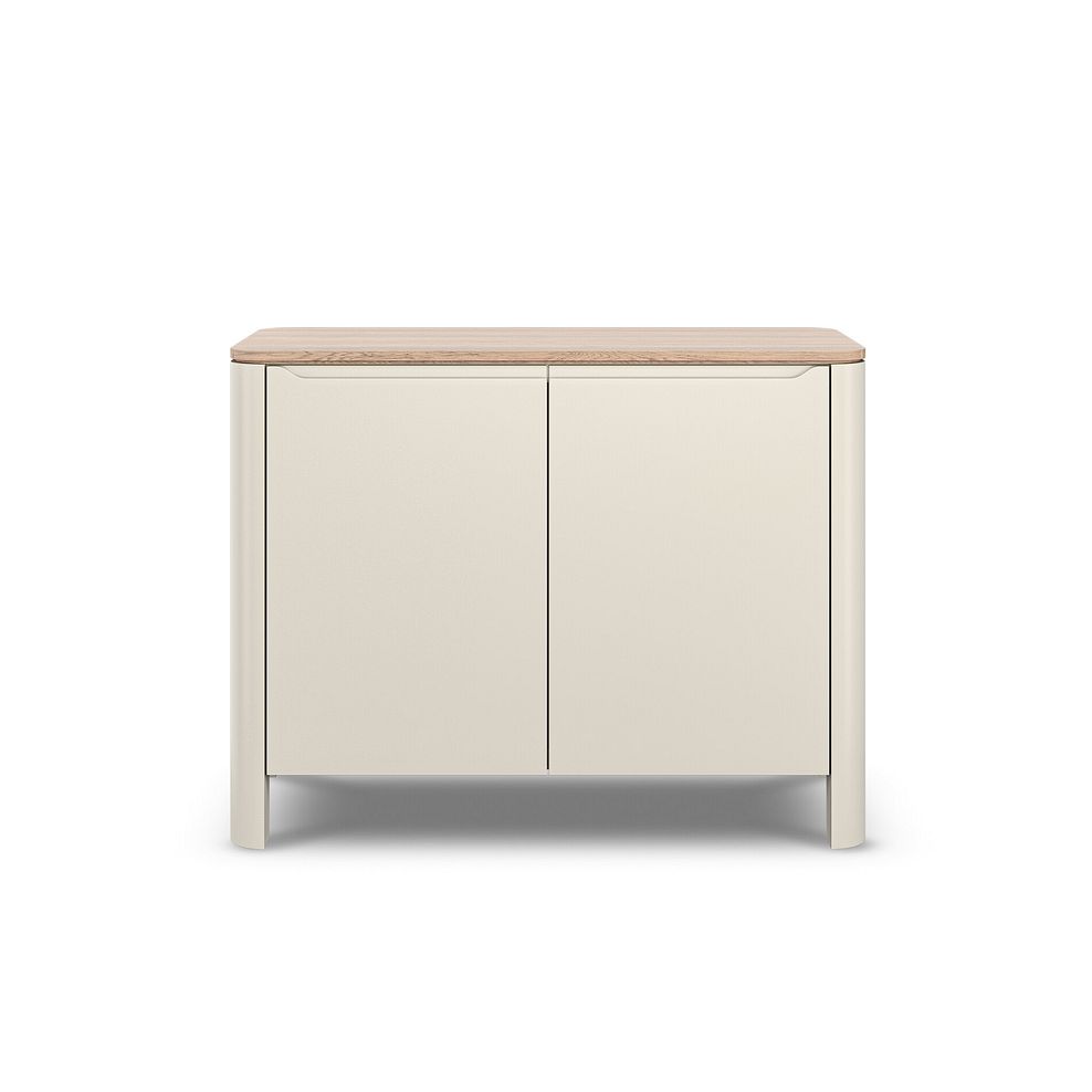 Otto Smoked Oak and Cashmere Painted Small Sideboard 5