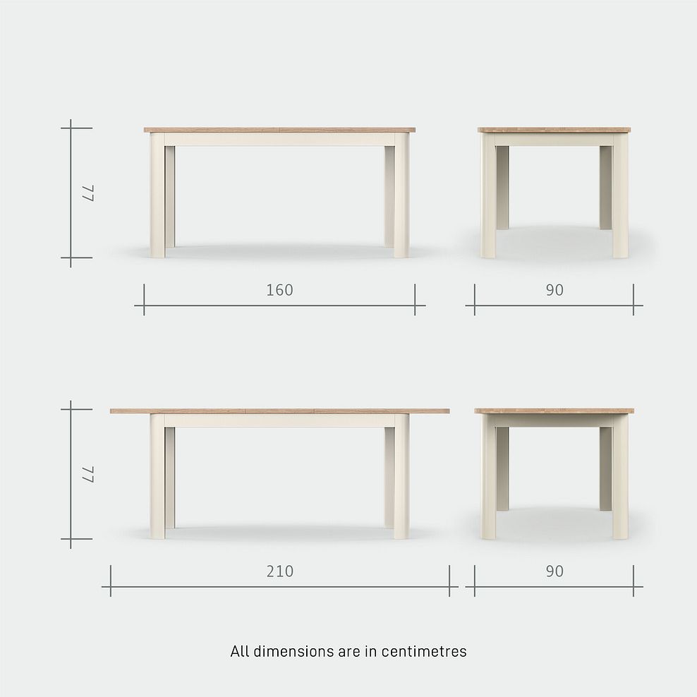 Otto Smoked Oak Extending Dining Table and 4 Scroll Backs in Conway Stone  6