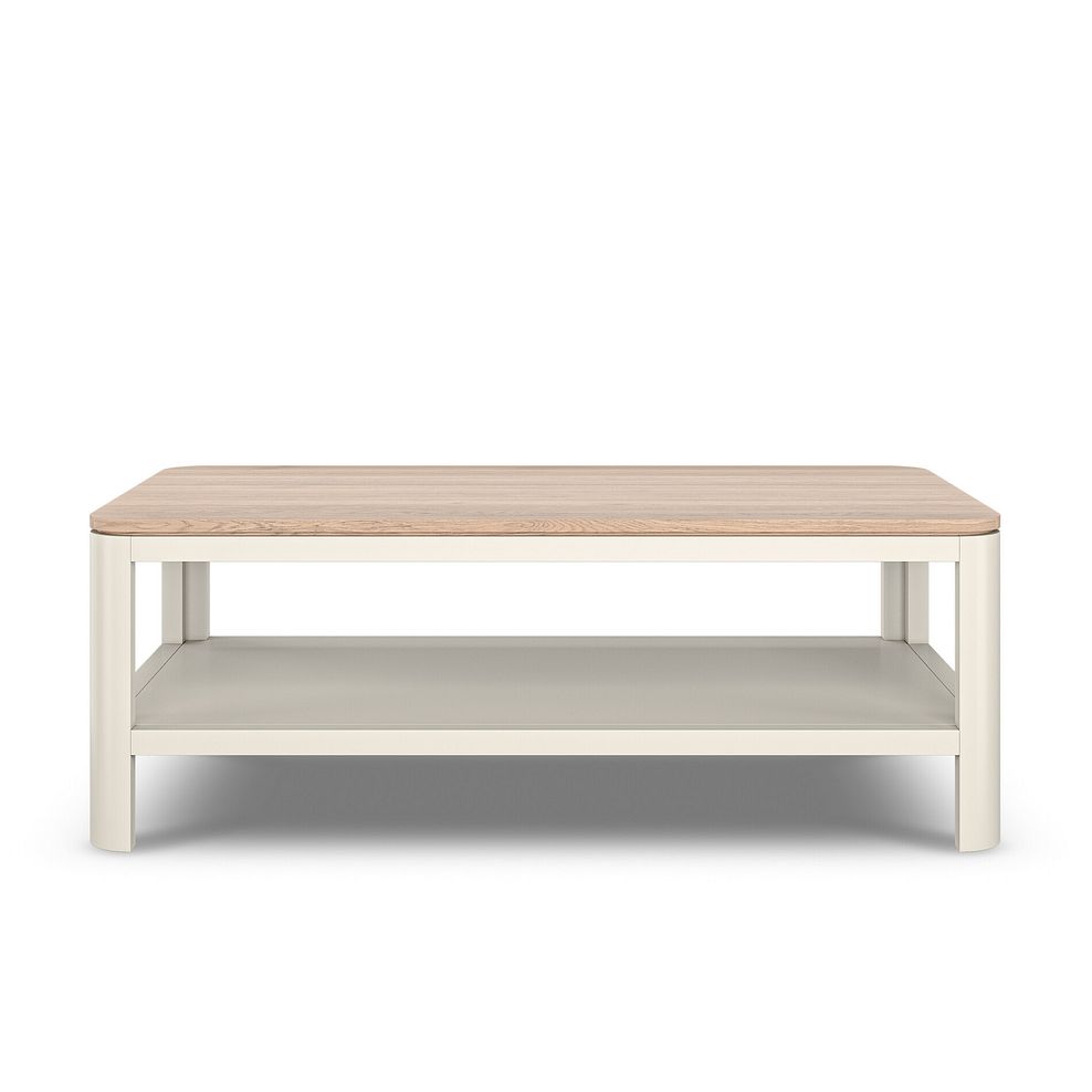 Otto Smoked Oak Finish and Cashmere Painted Coffee Table 4