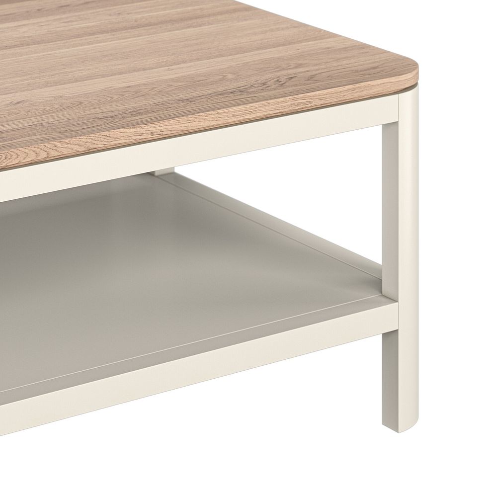 Otto Smoked Oak Finish and Cashmere Painted Coffee Table 8