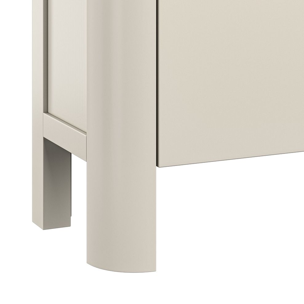 Otto Smoked Oak Finish and Cashmere Painted Corner TV Unit 8