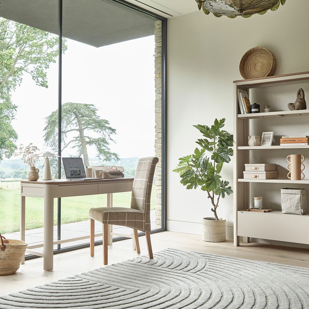 Otto Smoked Oak Finish and Cashmere Painted Desk 3