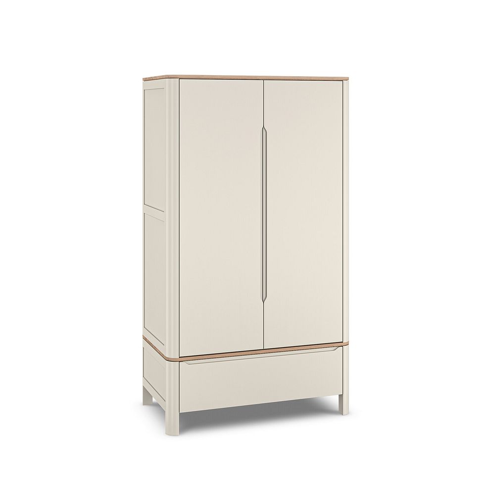 Otto Smoked Oak Finish and Cashmere Painted Double Wardrobe 3