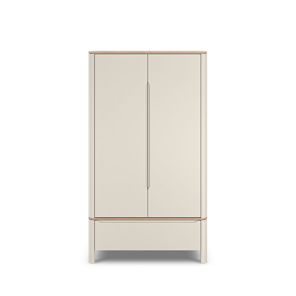 Otto Smoked Oak Finish and Cashmere Painted Double Wardrobe 5