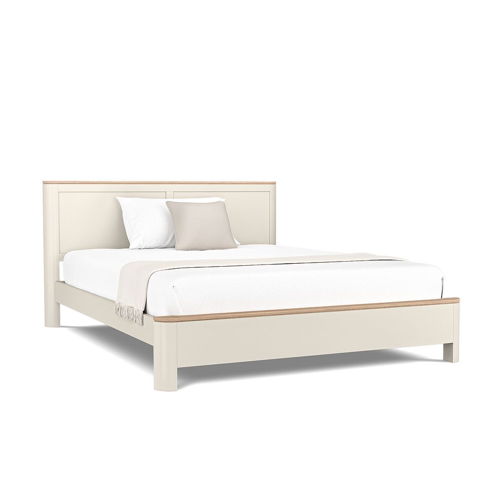 Otto Smoked Oak Finish and Cashmere Painted King-Size Bed 3