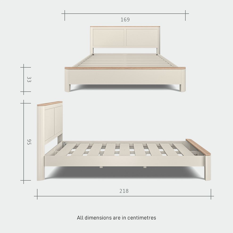 Otto Smoked Oak Finish and Cashmere Painted King-Size Bed 11