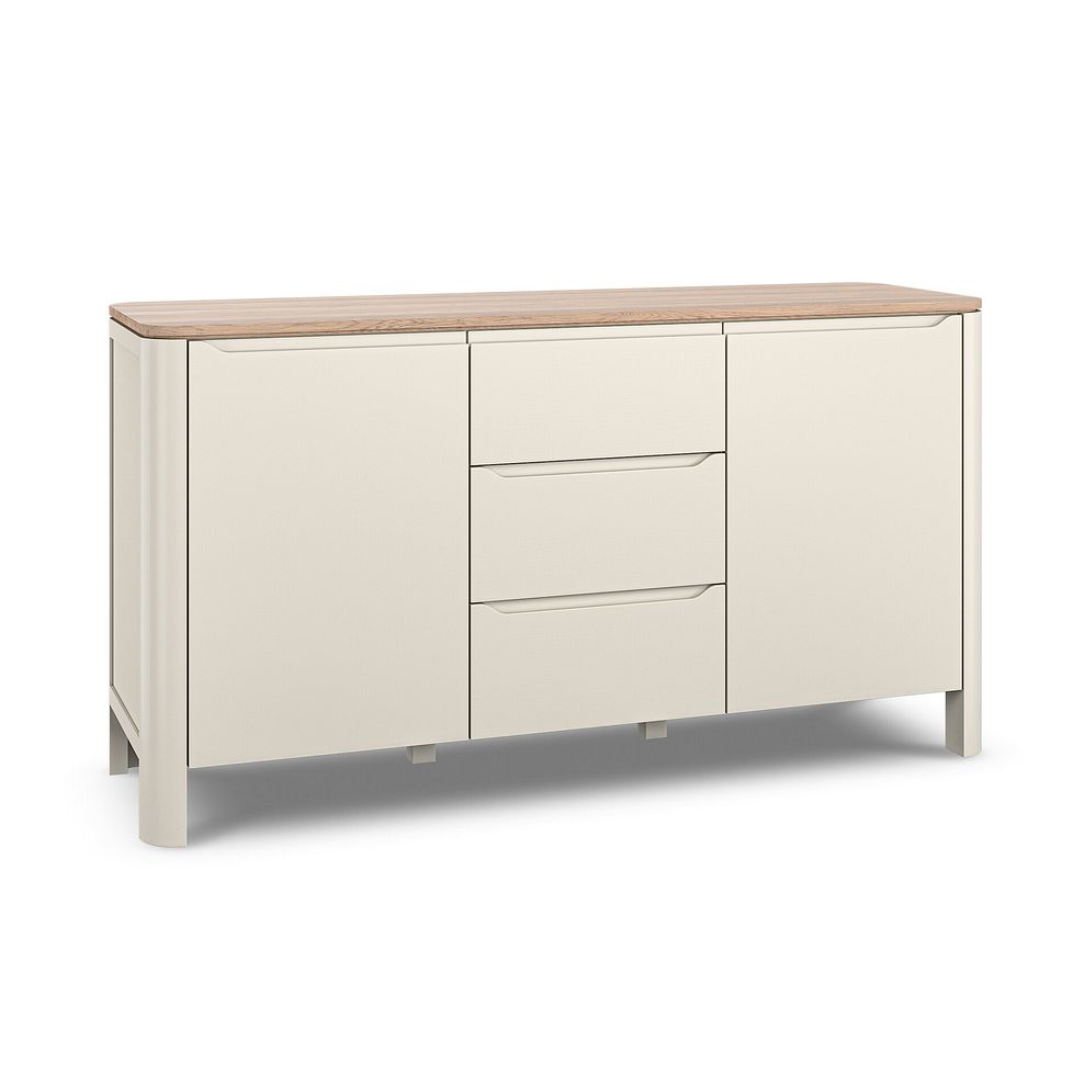 Otto Smoked Oak Finish and Cashmere Painted Large Sideboard 3