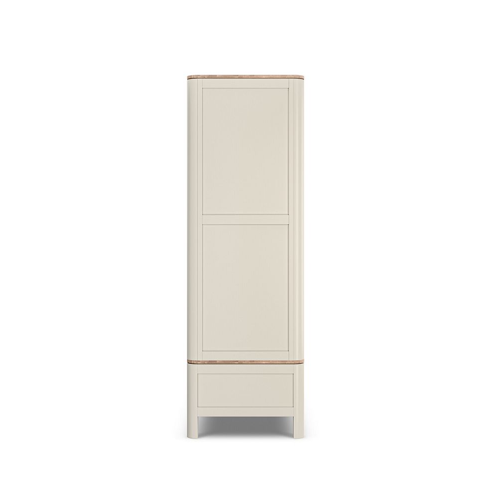 Otto Smoked Oak Finish and Cashmere Painted Triple Wardrobe 7