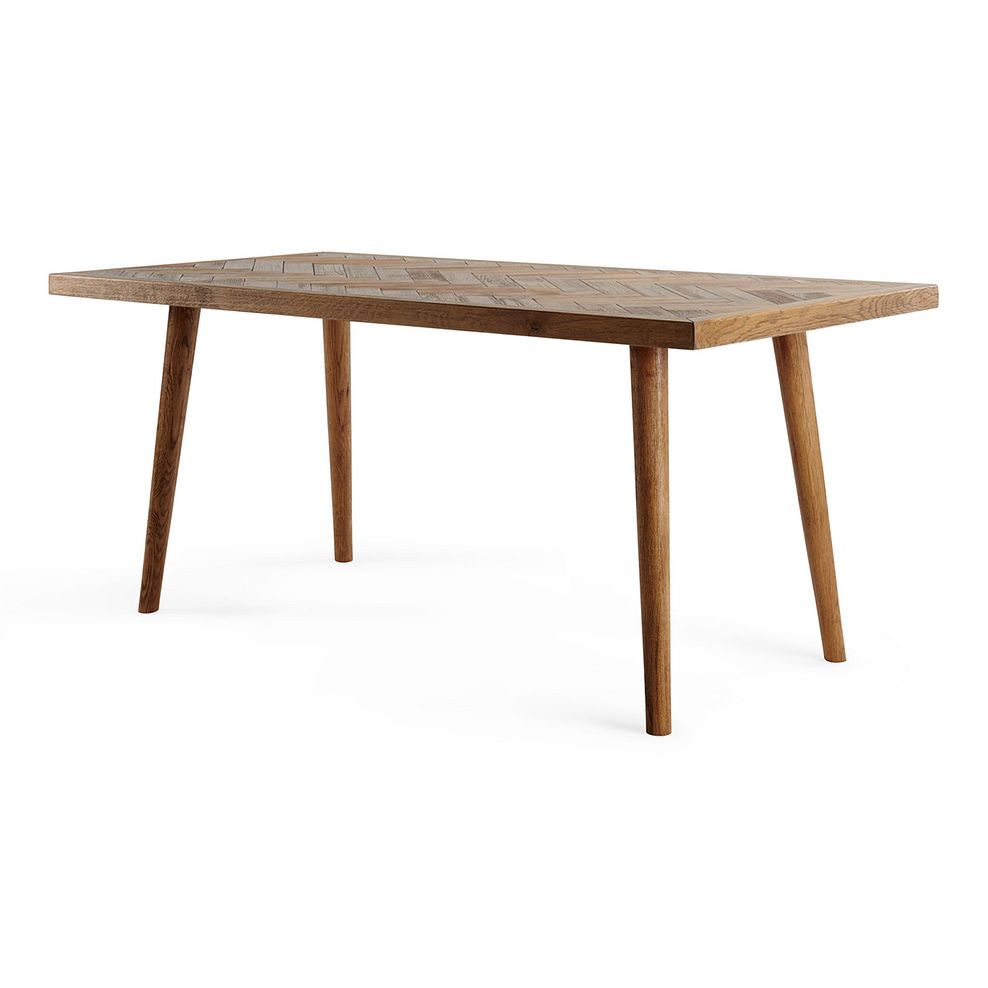 Parquet Brushed and Glazed Oak 8 Seater Dining Table 8